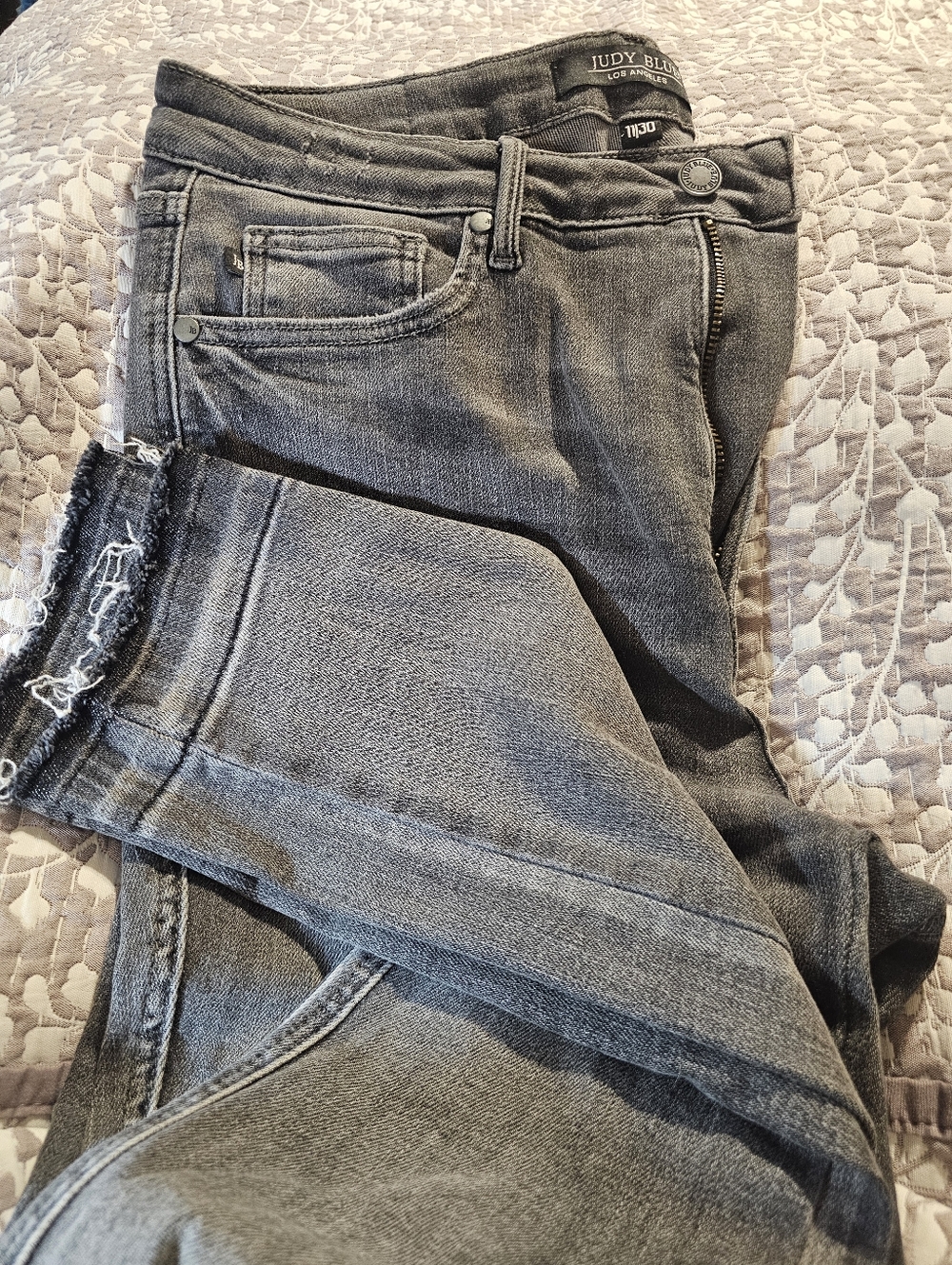 Judy Blue Women's Washed Gray High-Rise Skinny Jeans